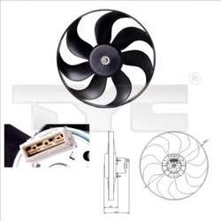 Ventilator radiator racire TYC 837-0010