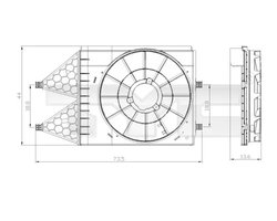 Suport, ventilator TYC 837-0033-1