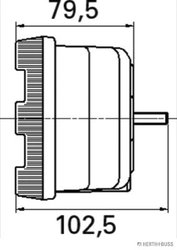 STOP SPATE HERTH+BUSS ELPARTS 83830023 - Compatibil cu MERCEDES-BENZ