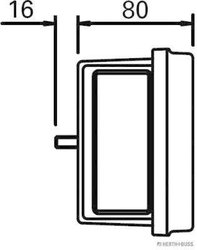 STOP SPATE HERTH+BUSS ELPARTS 83830058 - Compatibil cu SCANIA