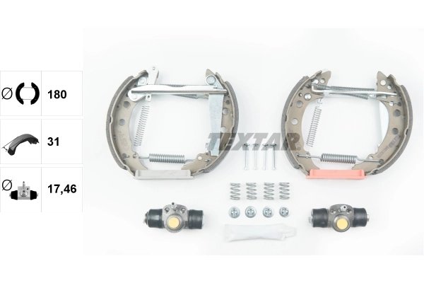 SET SABOTI FRANA TEXTAR 84018200 - Compatibil cu AUDI, VW