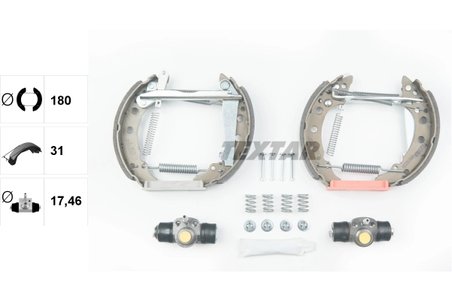 SET SABOTI FRANA TEXTAR 84018200 - Compatibil cu AUDI, VW