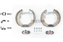 SET SABOTI FRANA TEXTAR 84048000 - Compatibil cu PEUGEOT, RENAULT