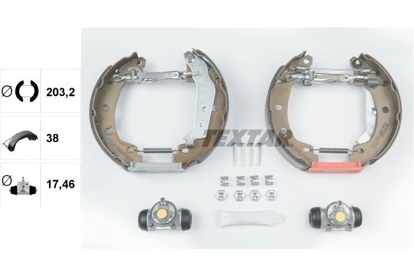Set saboti frana Textar 84049500