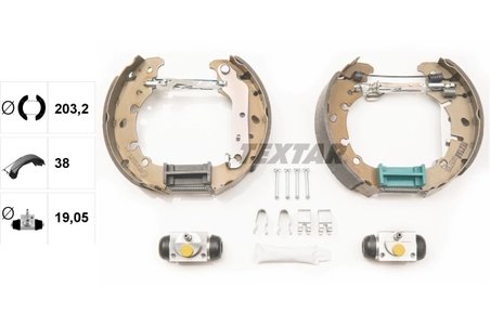 SET SABOTI FRANA TEXTAR 84057300 - Compatibil cu FORD, FORD AUSTRALIA