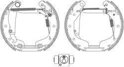 SET SABOTI FRANA TEXTAR 84058200 - Compatibil cu HOLDEN, OPEL, VAUXHALL