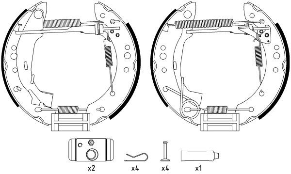 SET SABOTI FRANA TEXTAR 84059801 - Compatibil cu CITROEN
