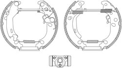 Set saboti frana Textar 84061000