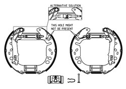 SET SABOTI FRANA TEXTAR 84065400 - Compatibil cu FIAT