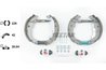 SET SABOTI FRANA TEXTAR 84067201 - Compatibil cu CITROEN, DS, PEUGEOT