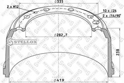 TAMBUR FRANA STELLOX 85-00043-SX - Piesa auto compatibila cu mai multe marci