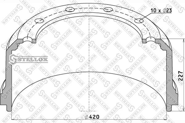 Tambur frana Stellox 85-00044-SX