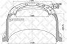 TAMBUR FRANA STELLOX 85-00048-SX - Compatibil cu DAF