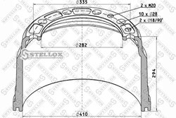 Tambur frana Stellox 85-00078-SX