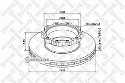 DISC FRANA STELLOX 85-00713-SX - Compatibil cu ERF, MAN