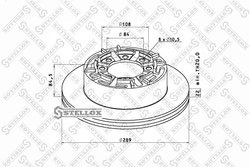 DISC FRANA STELLOX 85-00737-SX - Compatibil cu IVECO