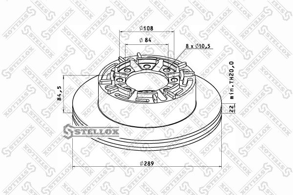 Disc frana Stellox 85-00737-SX