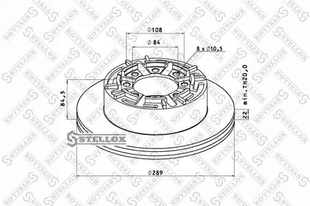 Disc frana Stellox 85-00737-SX