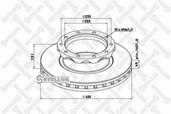 DISC FRANA STELLOX 85-00752-SX - Compatibil cu NEOPLAN