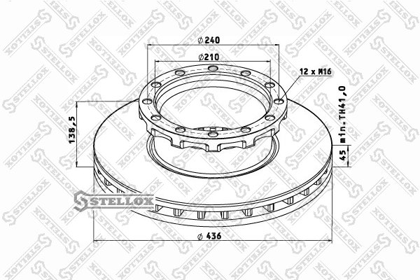 Disc frana Stellox 85-00743-SX