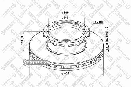 Disc frana Stellox 85-00743-SX