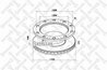 DISC FRANA STELLOX 85-00807-SX - Piesa auto compatibila cu mai multe marci