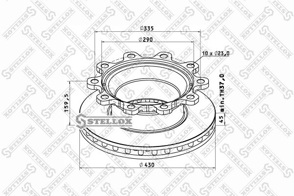 Disc frana Stellox 85-00809-SX