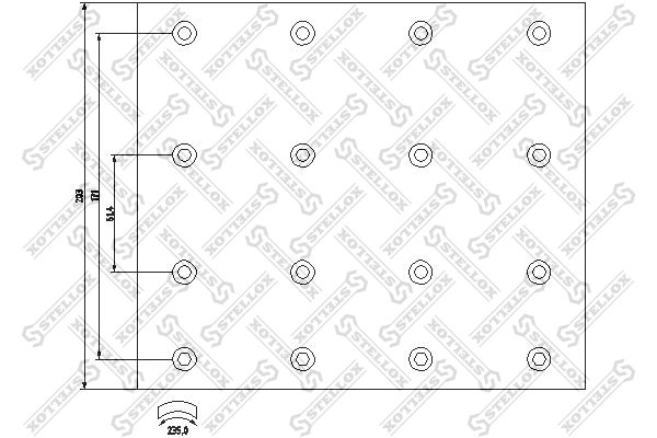 Set garnituri de frictiune frana tambur Stellox 85-01087-SX