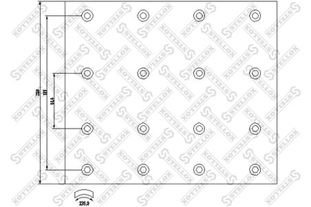 Set garnituri de frictiune frana tambur Stellox 85-01087-SX