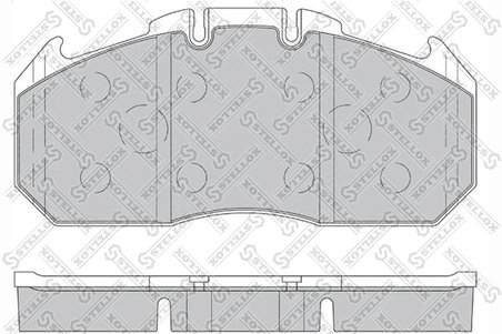 SET PLACUTE FRANA STELLOX 85-01425-SX - Compatibil cu ERF, MAN, RENAULT TRUCKS