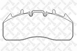SET PLACUTE FRANA STELLOX 85-11432-SX - Compatibil cu RENAULT TRUCKS, VOLVO