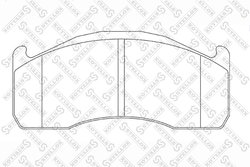 Set placute frana Stellox 85-11466-SX