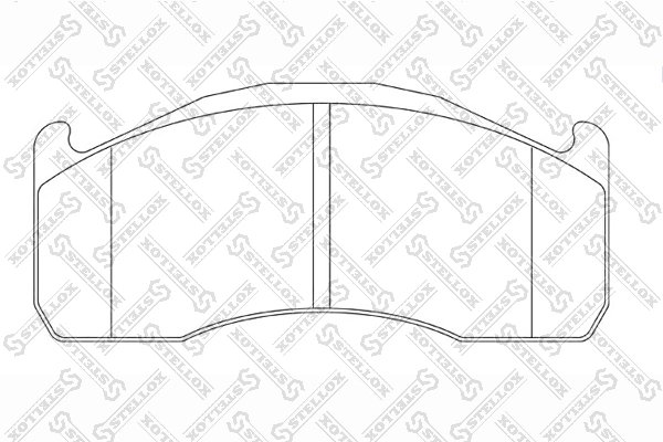 Set placute frana Stellox 85-11466-SX