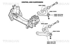 BRAT SUSPENSIE TRISCAN 8500 15578 - Compatibil cu IVECO