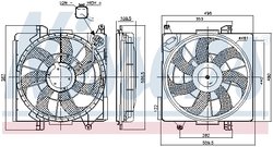 Ventilator radiator racire Nissens 850039