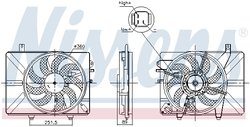 Ventilator radiator racire Nissens 850052