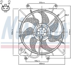 VENTILATOR RADIATOR RACIRE NISSENS 85014 - Compatibil cu TOYOTA