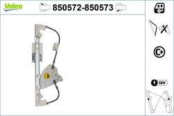 Macara geam Valeo 850572