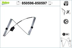 MACARA GEAM VALEO 850596 - Compatibil cu AUDI, SEAT