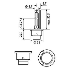 BEC, FAR FAZA LUNGA PHILIPS 85122WHV2C1 - Compatibil cu ALFA ROMEO, ALPINA, AUDI, BMW, CHEVROLET, CITROEN, DAF, FORD, HONDA, INF