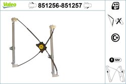 Macara geam Valeo 851256