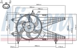 VENTILATOR RADIATOR RACIRE NISSENS 85137 - Compatibil cu FIAT, LANCIA