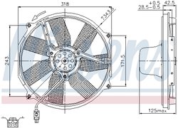 Ventilator radiator racire Nissens 85151