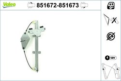 MACARA GEAM VALEO 851672 - Compatibil cu HONDA