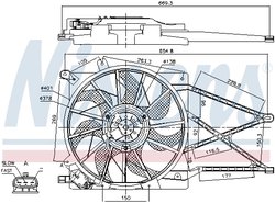 VENTILATOR RADIATOR RACIRE NISSENS 85179 - Compatibil cu OPEL, VAUXHALL