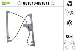 Macara geam Valeo 851810