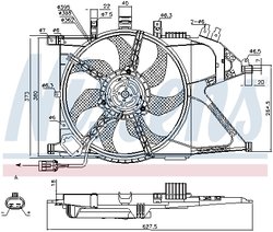 VENTILATOR RADIATOR RACIRE NISSENS 85196 - Compatibil cu OPEL, VAUXHALL