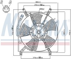 Ventilator radiator racire Nissens 85241