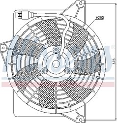 VENTILATOR RADIATOR RACIRE NISSENS 85371 - Compatibil cu HYUNDAI