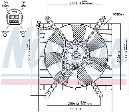 VENTILATOR RADIATOR RACIRE NISSENS 85414 - Compatibil cu SUZUKI
